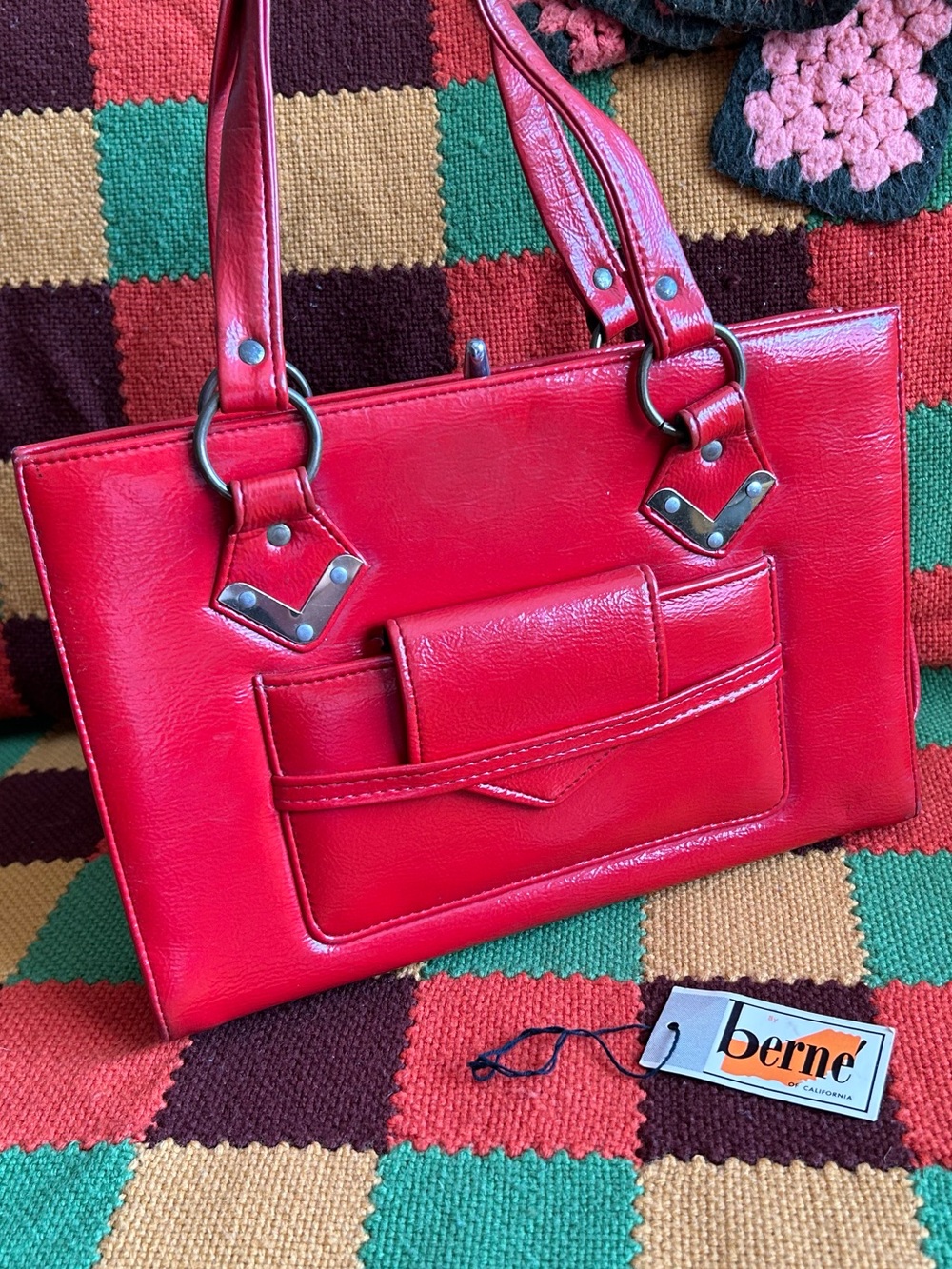 Vintage Berne California Red Handbag